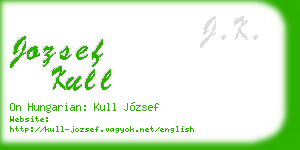 jozsef kull business card